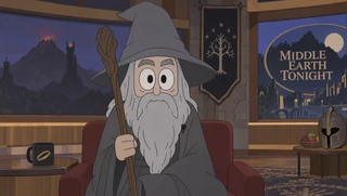 Gandalf, illustrated presenter